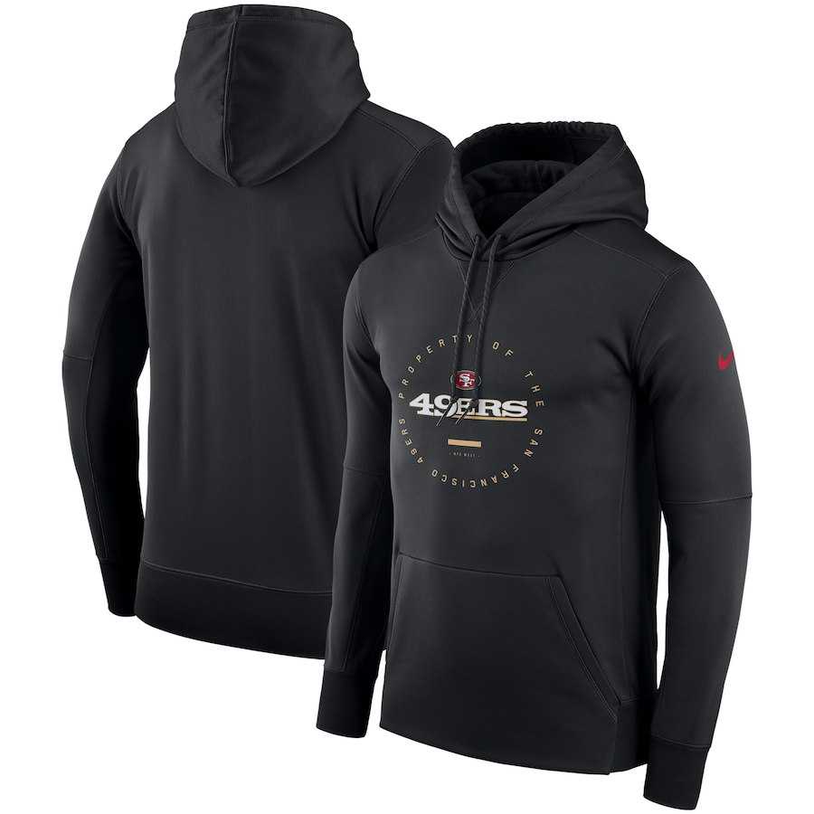 Men's San Francisco 49ers Nike Sideline Property Of Wordmark Logo Performance Pullover Hoodie Black,We sell and wholesale Men's San Francisco 49ers Nike Sideline Property Of Wordmark Logo Performance Pullover Hoodie Black on line form chian!